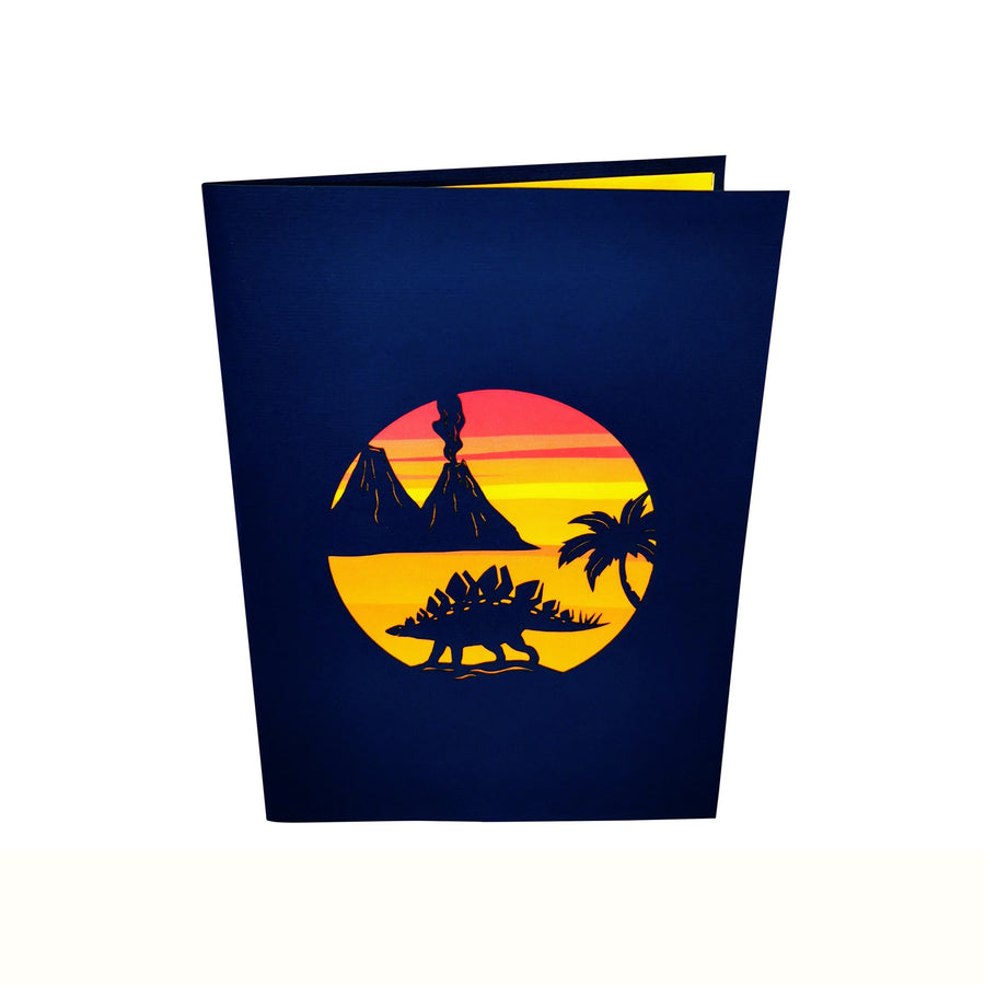 Stegosaurus Dinosaur 3D Pop Up Card UK