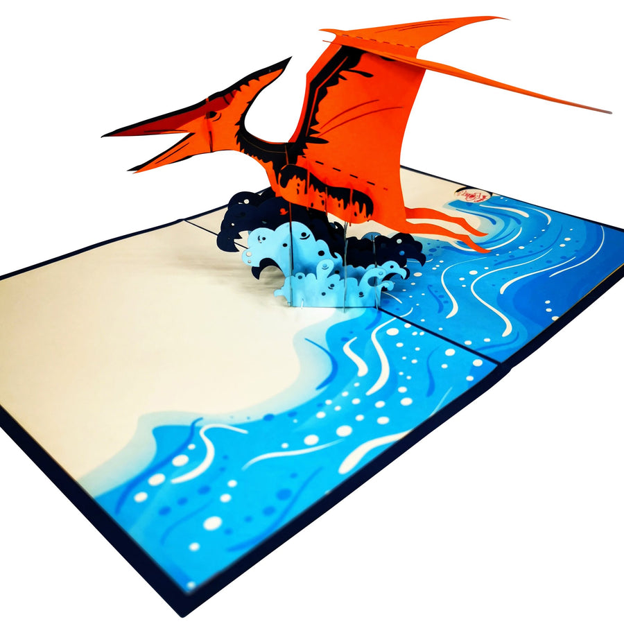 Pterodactyl Dinosaur 3D Pop Up Card UK