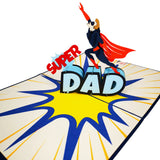 Super Dad 3D Pop Up Card UK