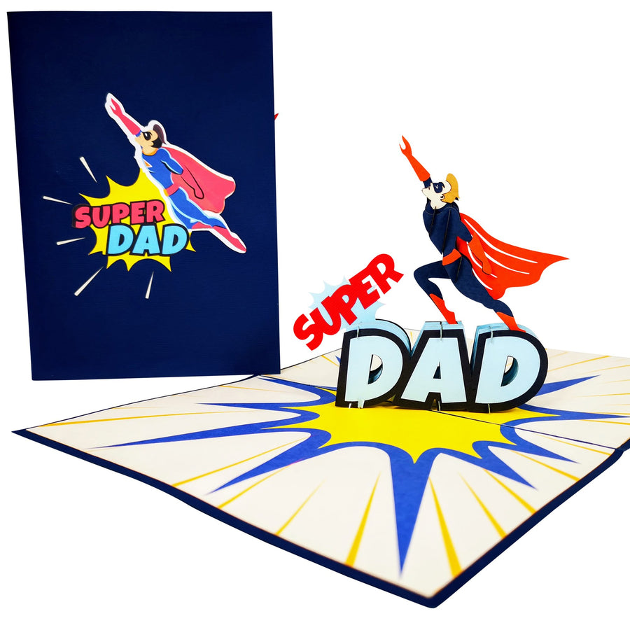 Super Dad 3D Pop Up Card UK