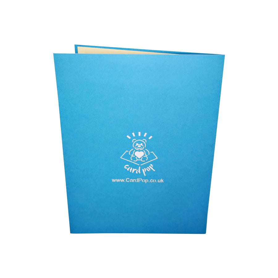 Land Rover Jeep Car in Blue 3D Pop Up Card UK