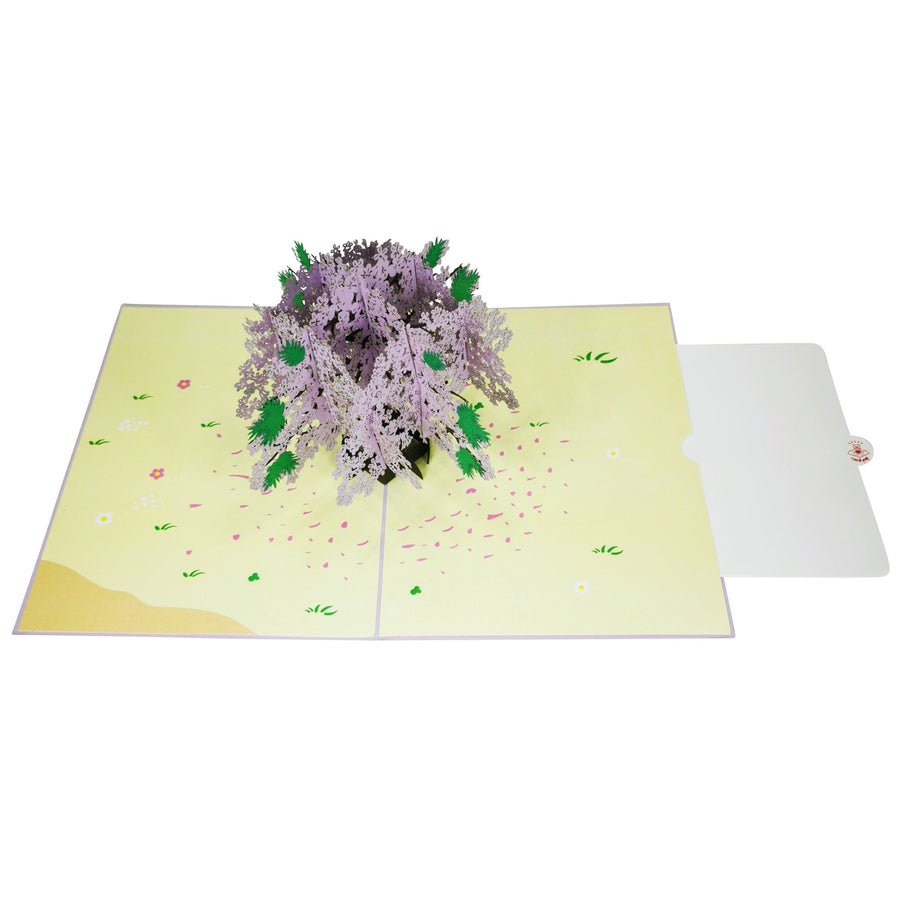 Blue Jacaranda Tree 3D Pop Up Card UK