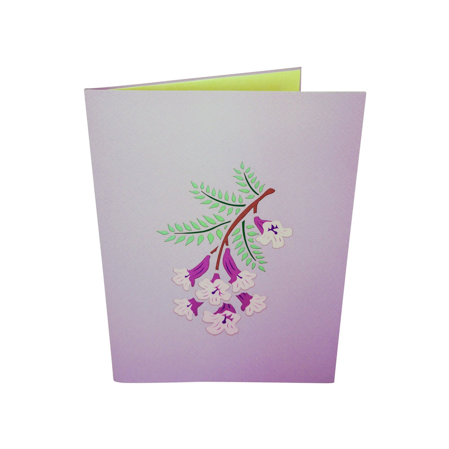 Blue Jacaranda Tree 3D Pop Up Card UK