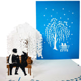 Winter Love Scene 3D Pop Up Card UK