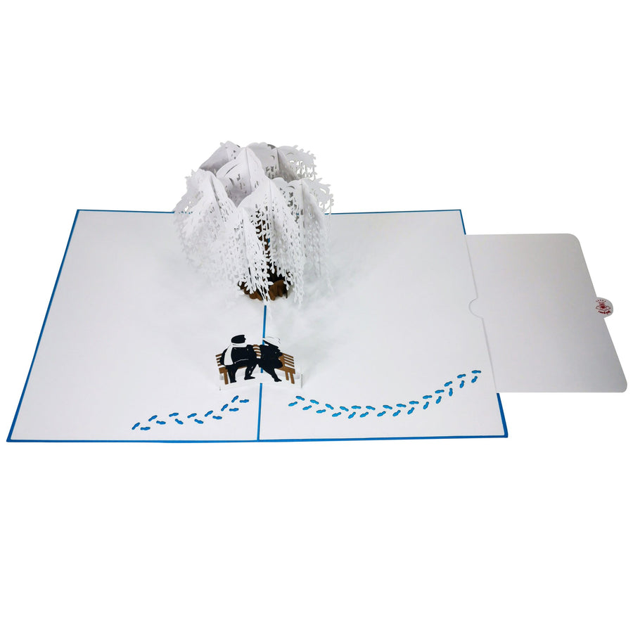 Winter Love Scene 3D Pop Up Card UK