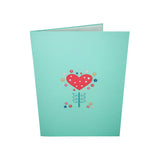 Heart of Flowers 3D Pop Up Card UK