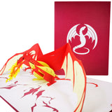 Fire Breathing Dragon 3D Pop Up Card UK