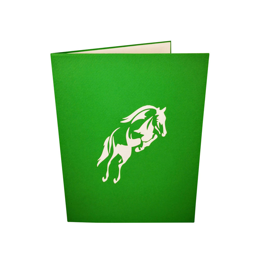 Horse Riding Equestrian 3D Pop Up Card UK