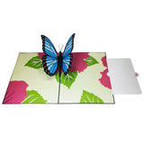 Blue Butterfly 3D Pop Up Card UK