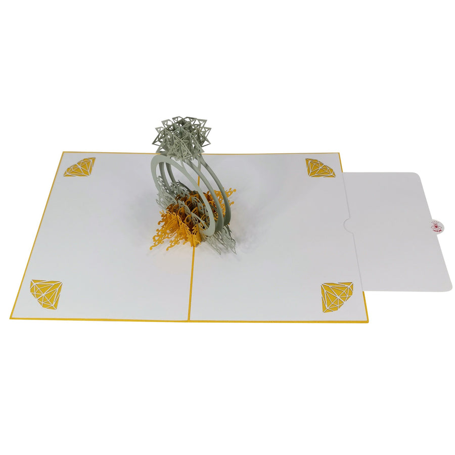 Diamond Ring 3D Pop Up Card UK