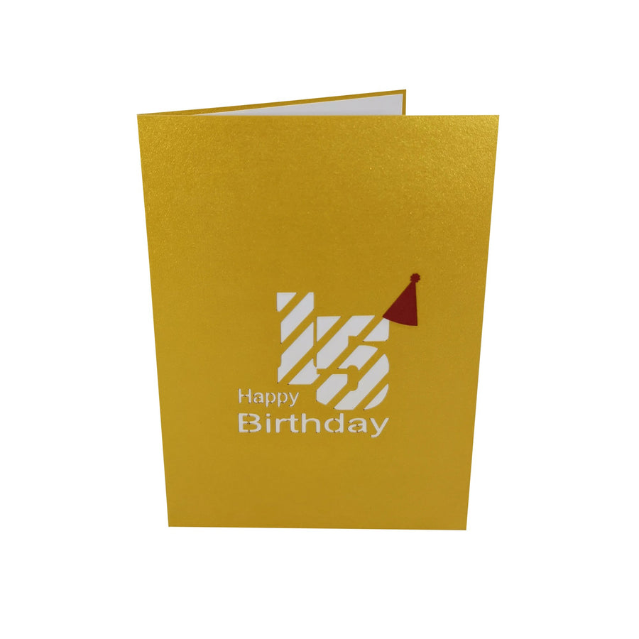 15th Birthday 3D Pop Up Card UK