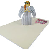 White Angel 3D Pop Up Christmas Card UK