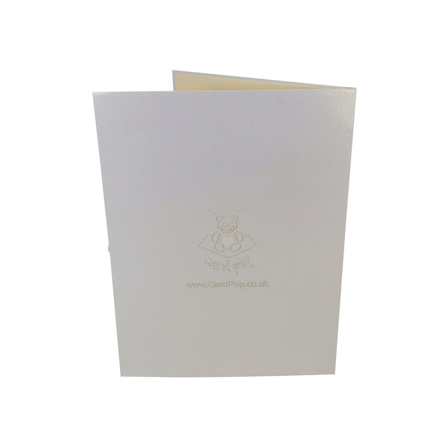 White Angel 3D Pop Up Christmas Card UK