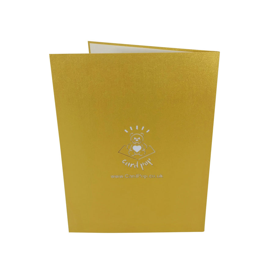 Santa Delivering Presents in Campervan 3D Pop Up Christmas Card UK