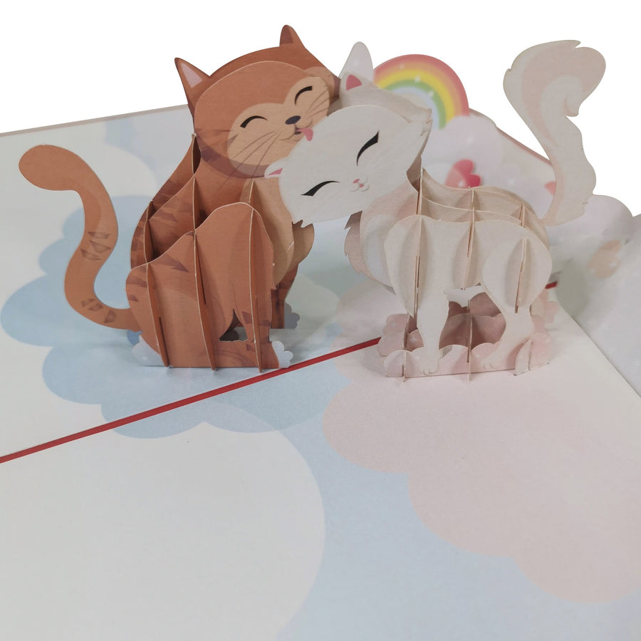 Cuddle Cats 3D Pop Up Card UK