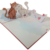 Cuddle Cats 3D Pop Up Card UK
