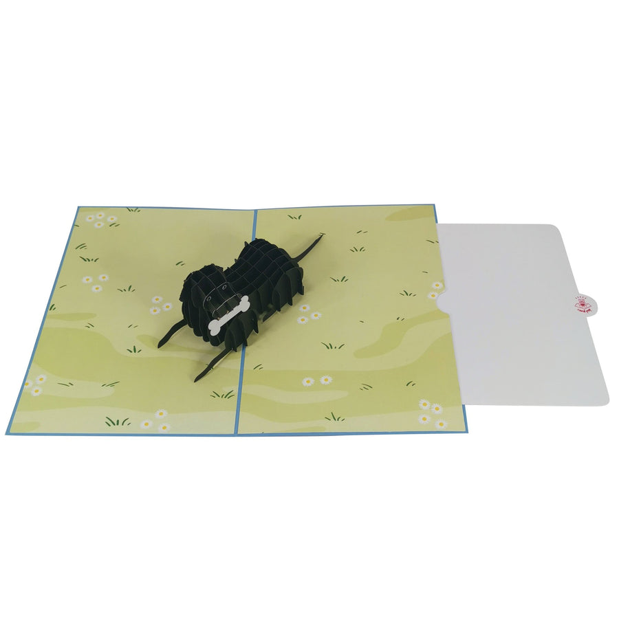 Black Labrador Retriever 3D Pop Up Card UK