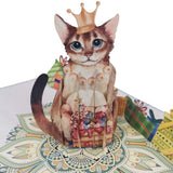 Birthday Cat 3D Pop Up Card UK