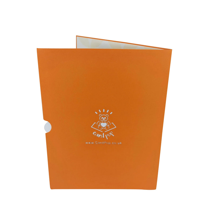 Cat Enjoying Fish 3D Pop Up Card UK