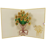 Sunflower Bunch 3D Pop Up Card UK