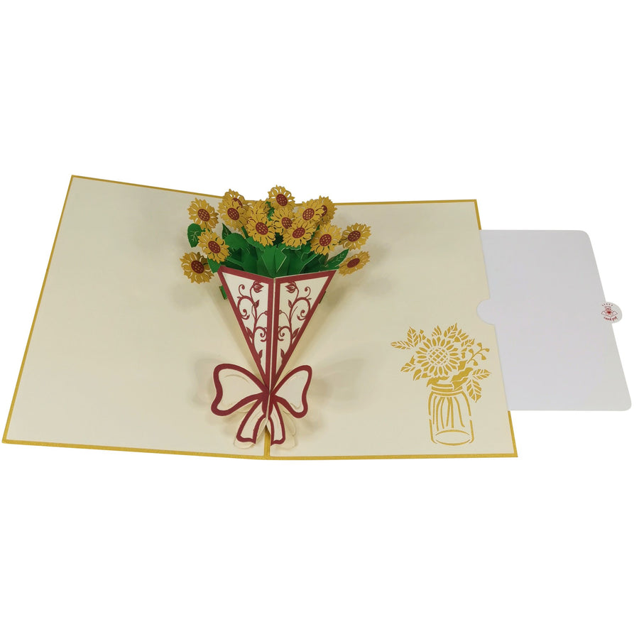 Sunflower Bunch 3D Pop Up Card UK