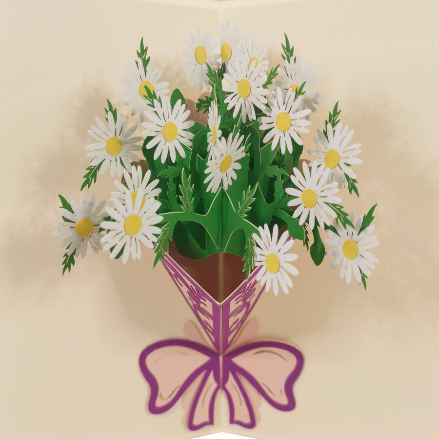 Daisy Bunch 3D Pop Up Card UK