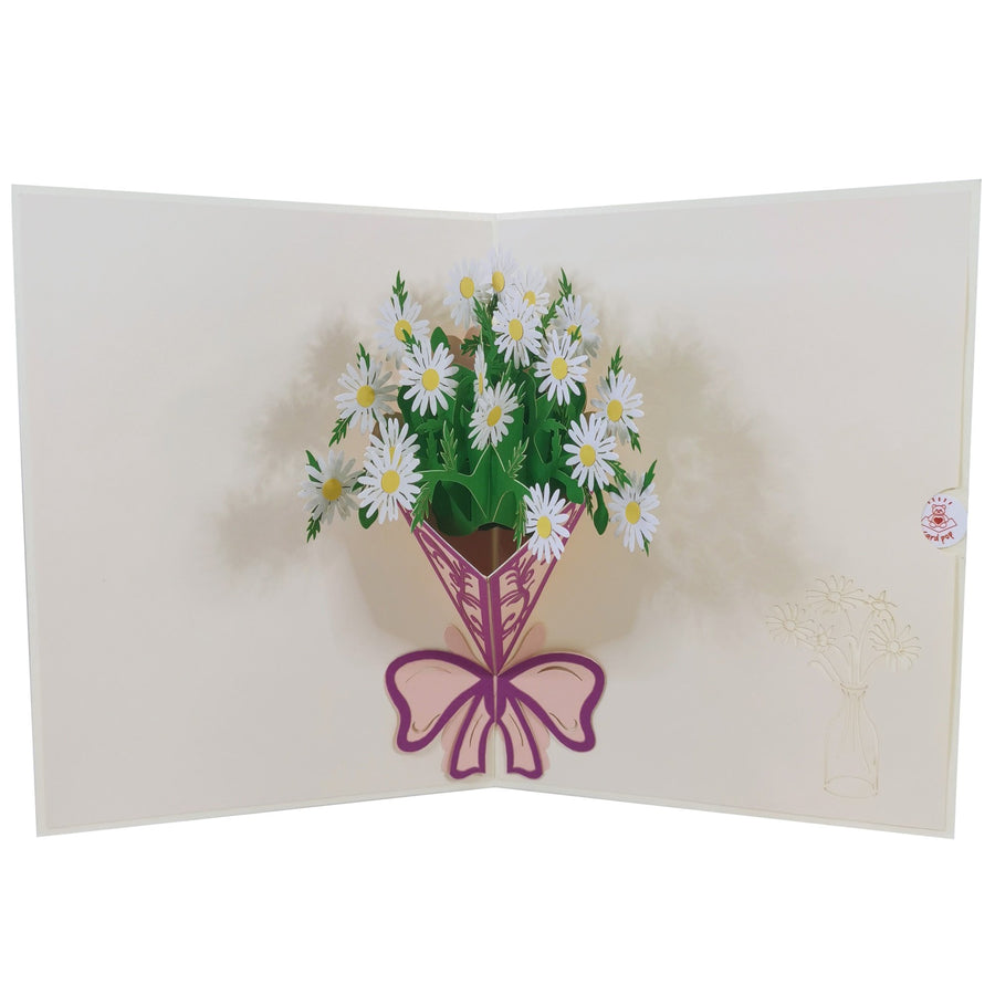 Daisy Bunch 3D Pop Up Card UK