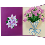Lily Bunch 3D Pop Up Card UK