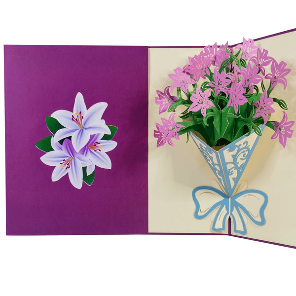 Lily Bunch Pop-Up Card