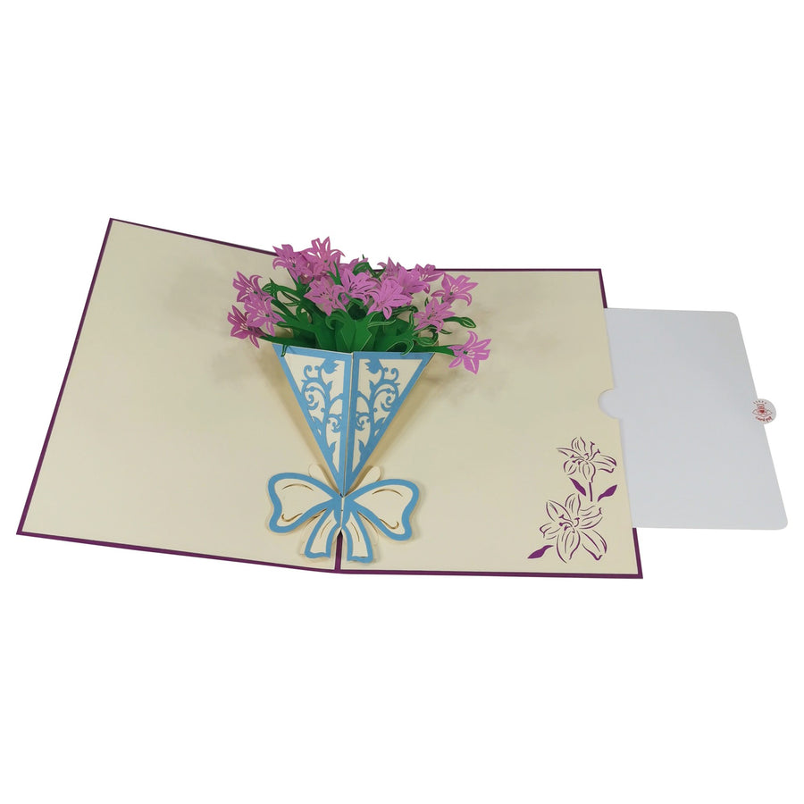 Lily Bunch 3D Pop Up Card UK
