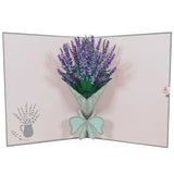 Lavender Bunch 3D Pop Up Card UK
