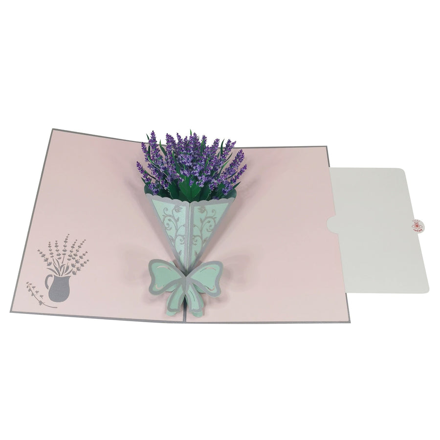 Lavender Bunch 3D Pop Up Card UK