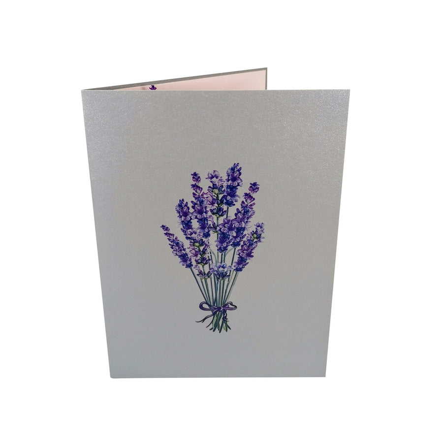 Lavender Bunch 3D Pop Up Card UK