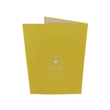 Yellow Tulip Flower Bouquet 3D Pop Up Card UK