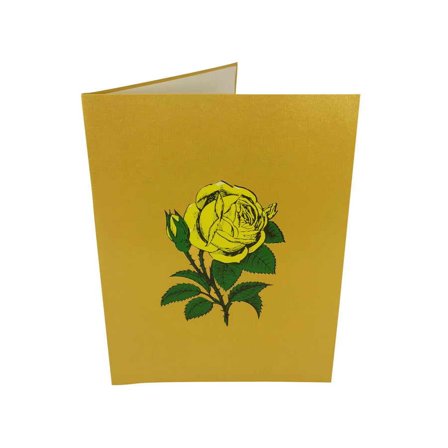 Yellow Roses 3D Pop Up Card UK