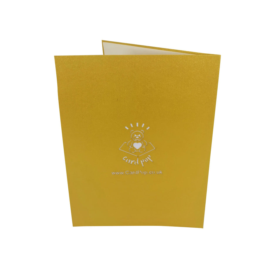 Yellow Roses 3D Pop Up Card UK