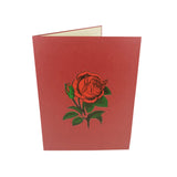 Red Roses 3D Pop Up Card UK