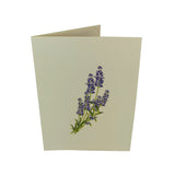 Lavender Flower Vase 3D Pop Up Card UK