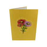 Gerbera Daisy Flower Garden 3D Pop Up Card UK
