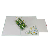 White Daisy Flower Garden 3D Pop Up Card UK