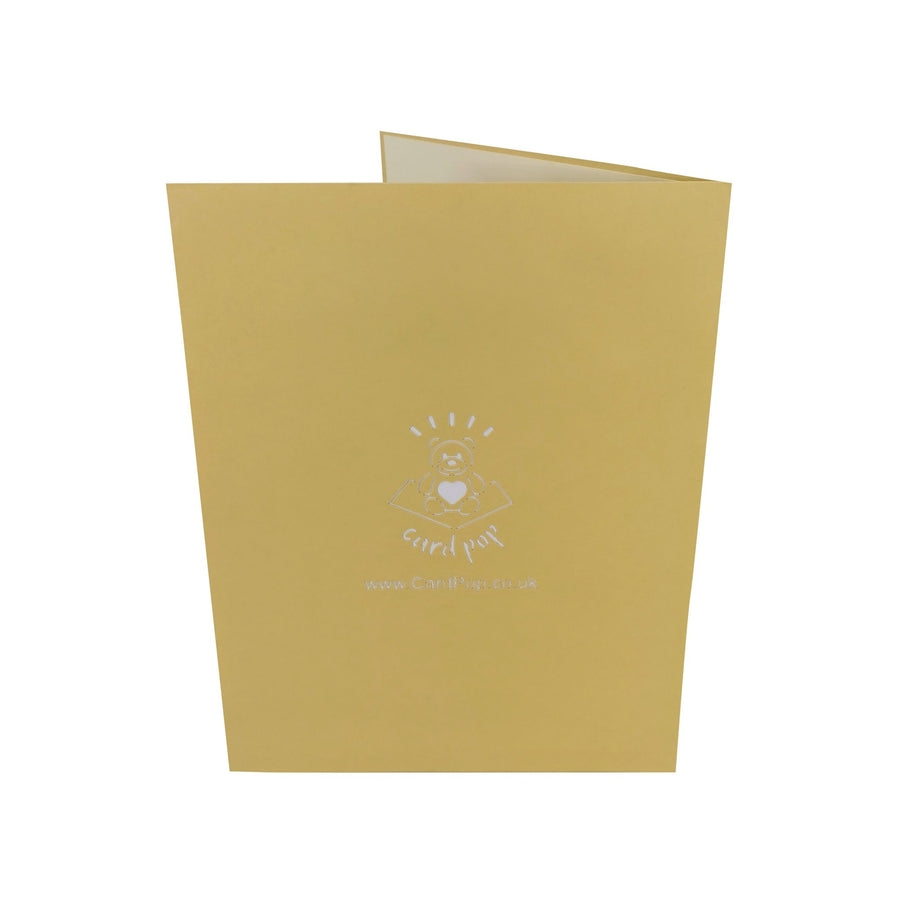 Golden Labrador 3D Pop Up Card UK