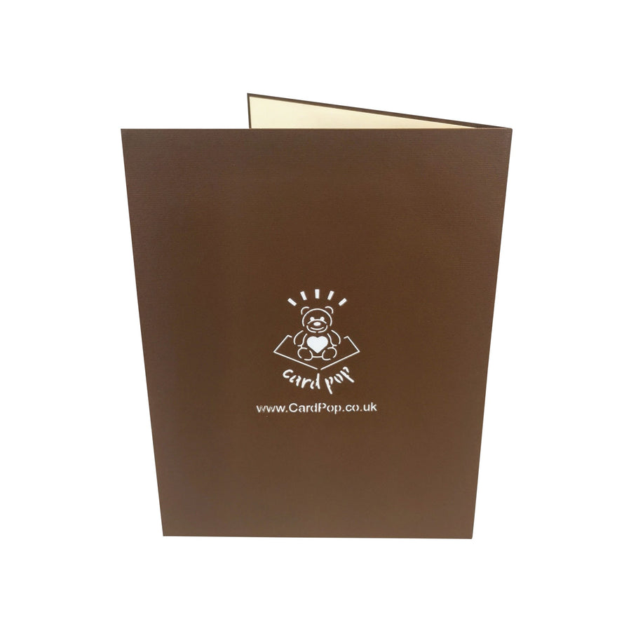 Brown Labrador 3D Pop Up Card UK