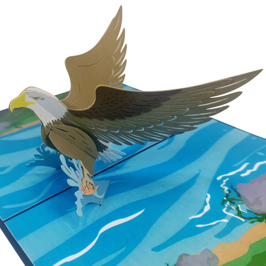 Bald Eagle 3D Pop Up Card UK