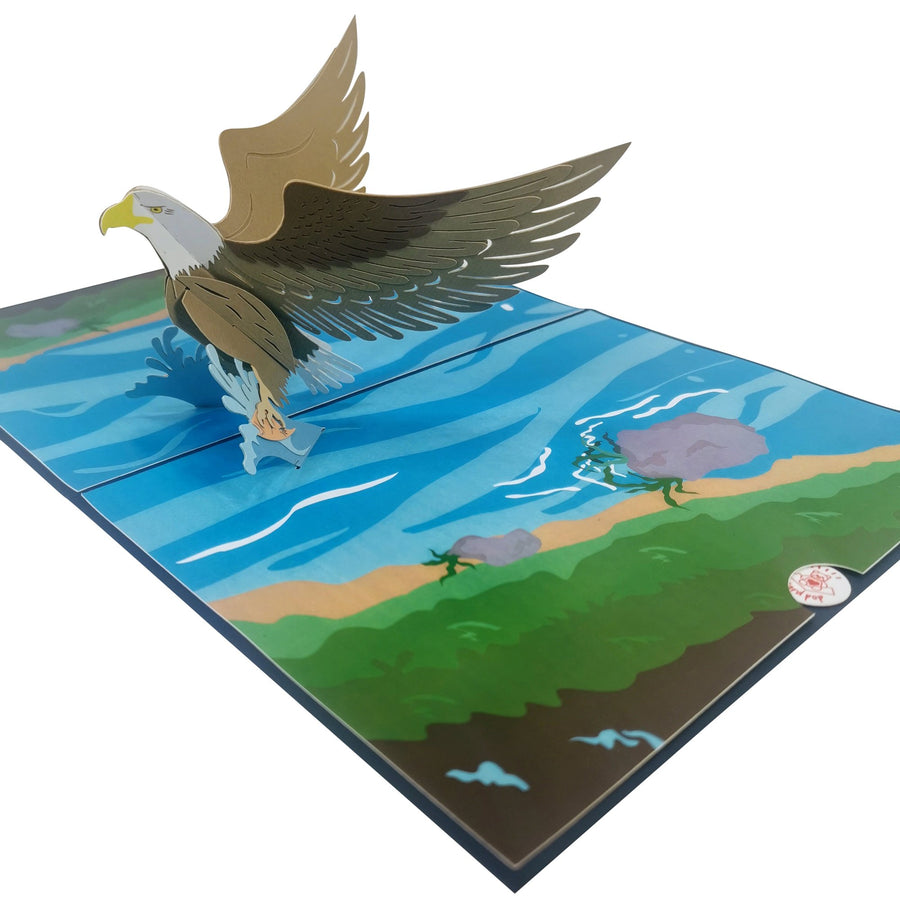 Bald Eagle 3D Pop Up Card UK