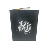 Zebra & Foal 3D Pop Up Card UK