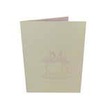 Flamingo Couple 3D Pop Up Card UK