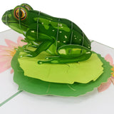 Green Frog 3D Pop Up Card UK