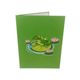Green Frog 3D Pop Up Card UK