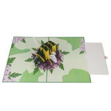 Bee Pollinating Hydrangea 3D Pop Up Card UK