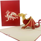 Fierce Dragon 3D Pop Up Card UK